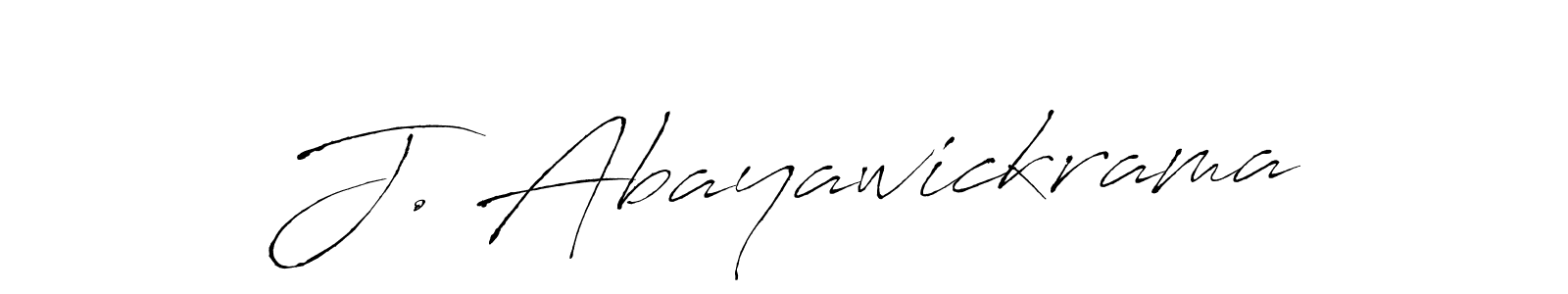 Also You can easily find your signature by using the search form. We will create J. Abayawickrama name handwritten signature images for you free of cost using Antro_Vectra sign style. J. Abayawickrama signature style 6 images and pictures png