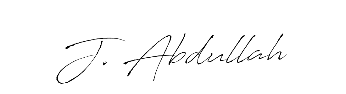J. Abdullah stylish signature style. Best Handwritten Sign (Antro_Vectra) for my name. Handwritten Signature Collection Ideas for my name J. Abdullah. J. Abdullah signature style 6 images and pictures png