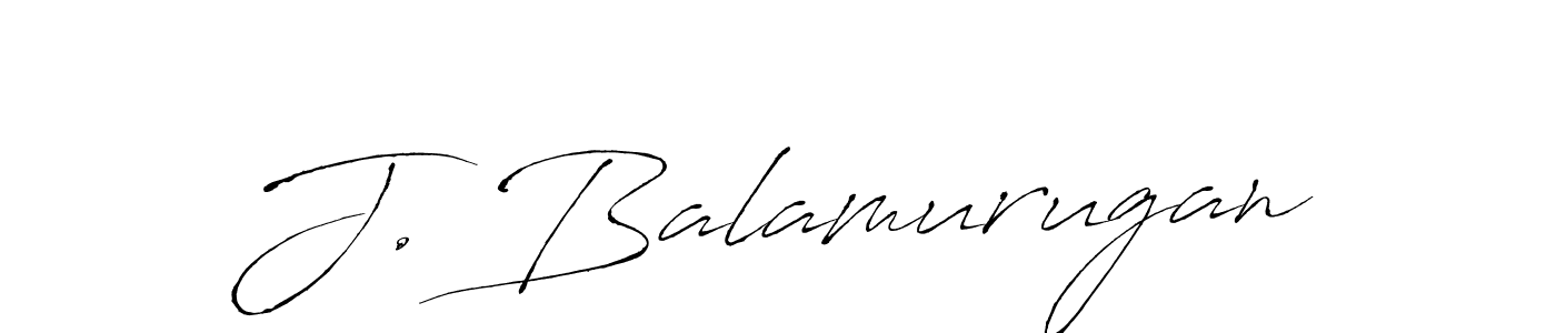 Create a beautiful signature design for name J. Balamurugan. With this signature (Antro_Vectra) fonts, you can make a handwritten signature for free. J. Balamurugan signature style 6 images and pictures png