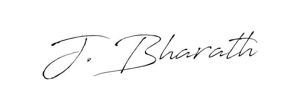 J. Bharath stylish signature style. Best Handwritten Sign (Antro_Vectra) for my name. Handwritten Signature Collection Ideas for my name J. Bharath. J. Bharath signature style 6 images and pictures png
