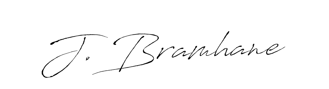 Make a beautiful signature design for name J. Bramhane. With this signature (Antro_Vectra) style, you can create a handwritten signature for free. J. Bramhane signature style 6 images and pictures png