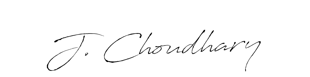 Design your own signature with our free online signature maker. With this signature software, you can create a handwritten (Antro_Vectra) signature for name J. Choudhary. J. Choudhary signature style 6 images and pictures png
