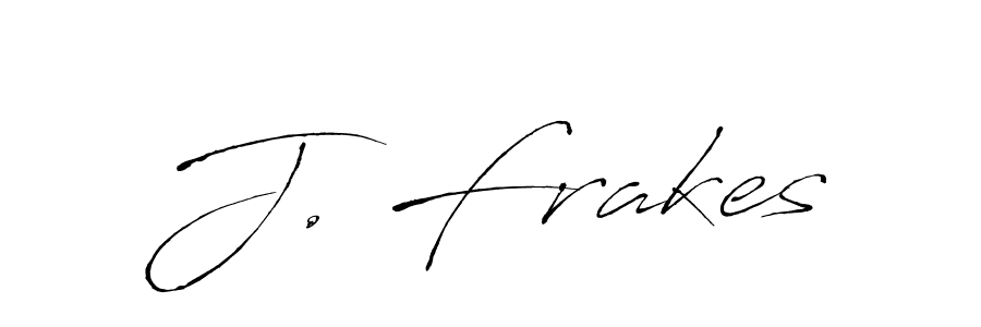 J. Frakes stylish signature style. Best Handwritten Sign (Antro_Vectra) for my name. Handwritten Signature Collection Ideas for my name J. Frakes. J. Frakes signature style 6 images and pictures png