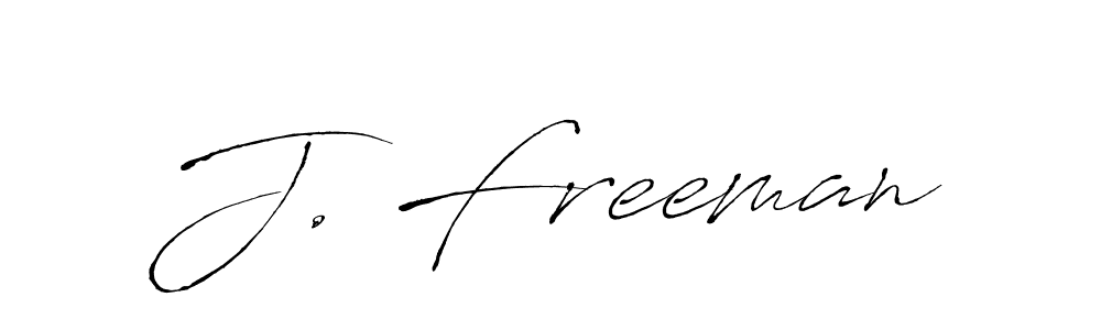 Use a signature maker to create a handwritten signature online. With this signature software, you can design (Antro_Vectra) your own signature for name J. Freeman. J. Freeman signature style 6 images and pictures png