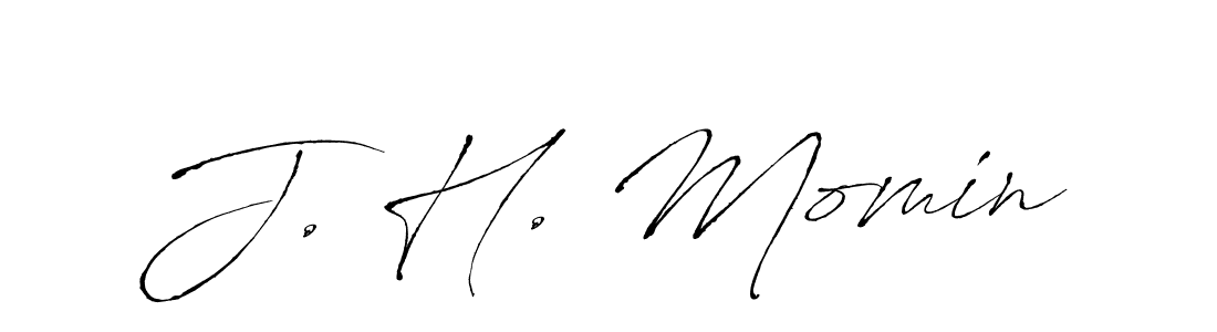 You can use this online signature creator to create a handwritten signature for the name J. H. Momin. This is the best online autograph maker. J. H. Momin signature style 6 images and pictures png