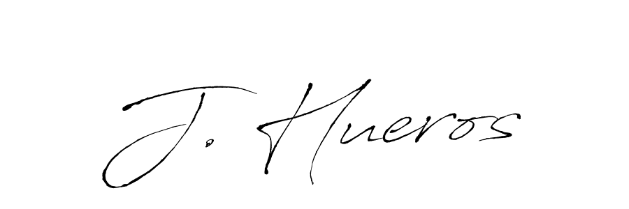 How to make J. Hueros name signature. Use Antro_Vectra style for creating short signs online. This is the latest handwritten sign. J. Hueros signature style 6 images and pictures png