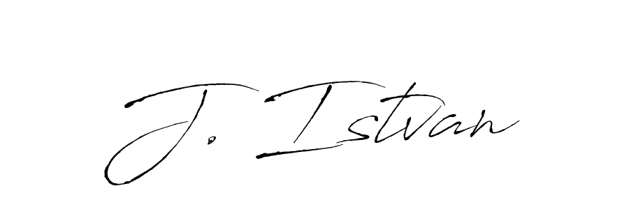 How to make J. Istvan signature? Antro_Vectra is a professional autograph style. Create handwritten signature for J. Istvan name. J. Istvan signature style 6 images and pictures png