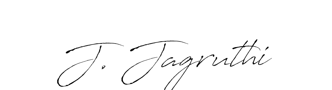 Make a beautiful signature design for name J. Jagruthi. With this signature (Antro_Vectra) style, you can create a handwritten signature for free. J. Jagruthi signature style 6 images and pictures png