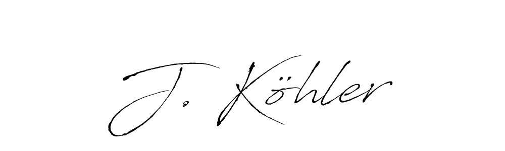 Similarly Antro_Vectra is the best handwritten signature design. Signature creator online .You can use it as an online autograph creator for name J. Köhler. J. Köhler signature style 6 images and pictures png