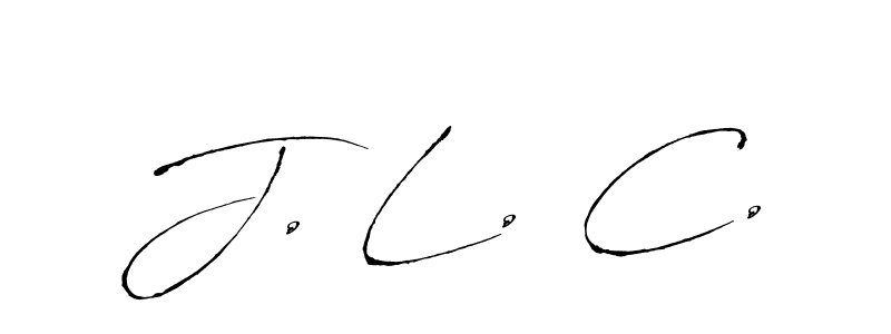 Design your own signature with our free online signature maker. With this signature software, you can create a handwritten (Antro_Vectra) signature for name J. L. C.. J. L. C. signature style 6 images and pictures png