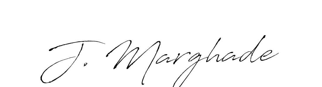 Make a beautiful signature design for name J. Marghade. With this signature (Antro_Vectra) style, you can create a handwritten signature for free. J. Marghade signature style 6 images and pictures png