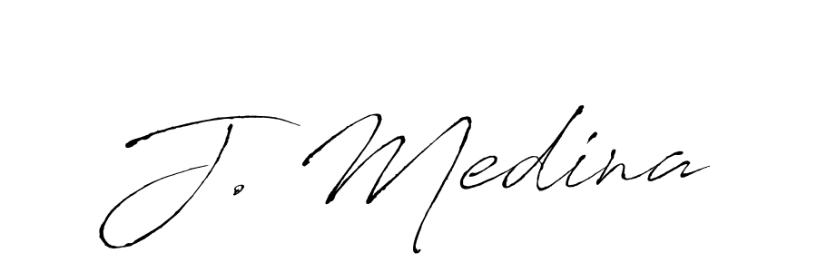 J. Medina stylish signature style. Best Handwritten Sign (Antro_Vectra) for my name. Handwritten Signature Collection Ideas for my name J. Medina. J. Medina signature style 6 images and pictures png