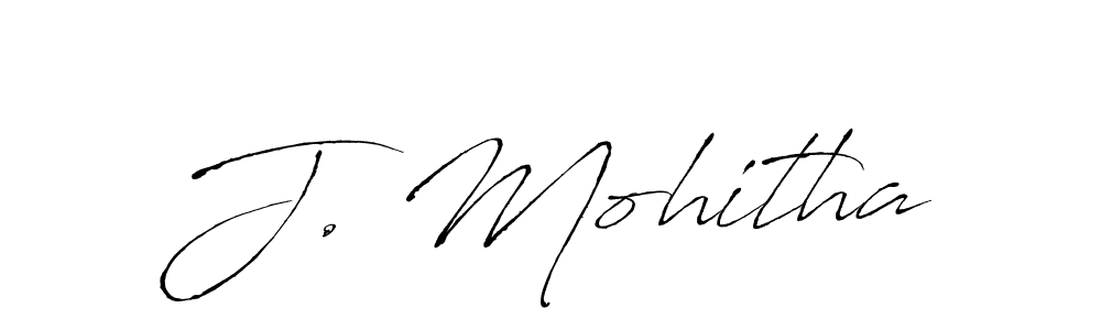 Design your own signature with our free online signature maker. With this signature software, you can create a handwritten (Antro_Vectra) signature for name J. Mohitha. J. Mohitha signature style 6 images and pictures png