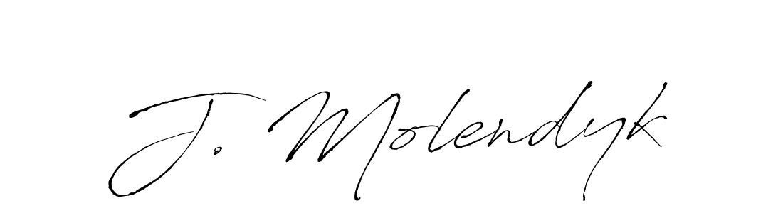 J. Molendyk stylish signature style. Best Handwritten Sign (Antro_Vectra) for my name. Handwritten Signature Collection Ideas for my name J. Molendyk. J. Molendyk signature style 6 images and pictures png