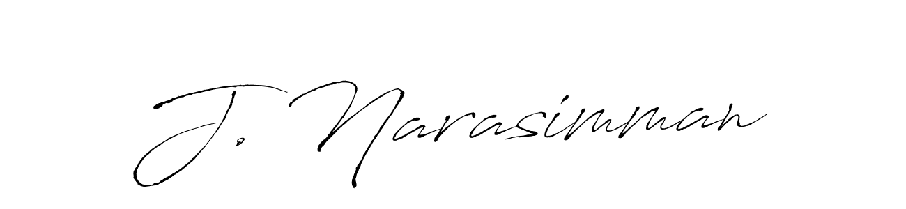 Also You can easily find your signature by using the search form. We will create J. Narasimman name handwritten signature images for you free of cost using Antro_Vectra sign style. J. Narasimman signature style 6 images and pictures png