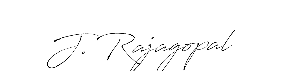 Create a beautiful signature design for name J. Rajagopal. With this signature (Antro_Vectra) fonts, you can make a handwritten signature for free. J. Rajagopal signature style 6 images and pictures png