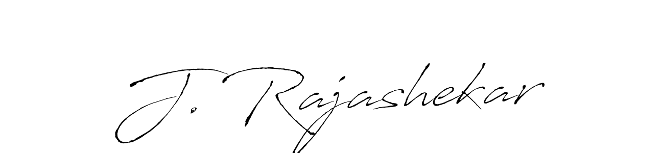 Create a beautiful signature design for name J. Rajashekar. With this signature (Antro_Vectra) fonts, you can make a handwritten signature for free. J. Rajashekar signature style 6 images and pictures png