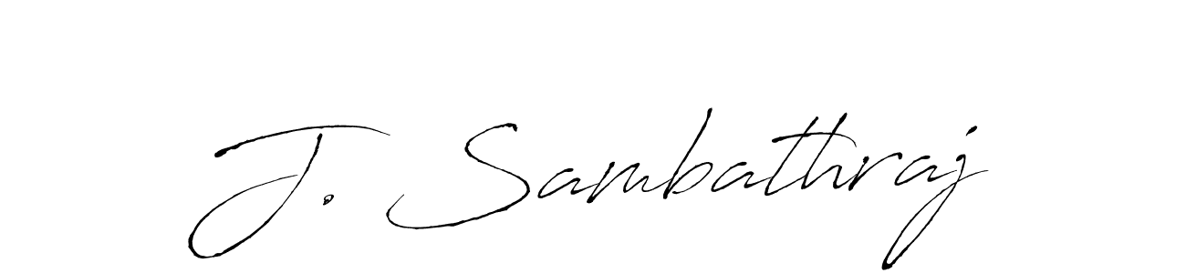 Design your own signature with our free online signature maker. With this signature software, you can create a handwritten (Antro_Vectra) signature for name J. Sambathraj. J. Sambathraj signature style 6 images and pictures png