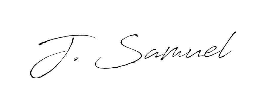 How to make J. Samuel signature? Antro_Vectra is a professional autograph style. Create handwritten signature for J. Samuel name. J. Samuel signature style 6 images and pictures png