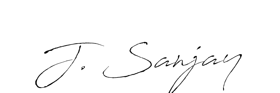 Use a signature maker to create a handwritten signature online. With this signature software, you can design (Antro_Vectra) your own signature for name J. Sanjay. J. Sanjay signature style 6 images and pictures png