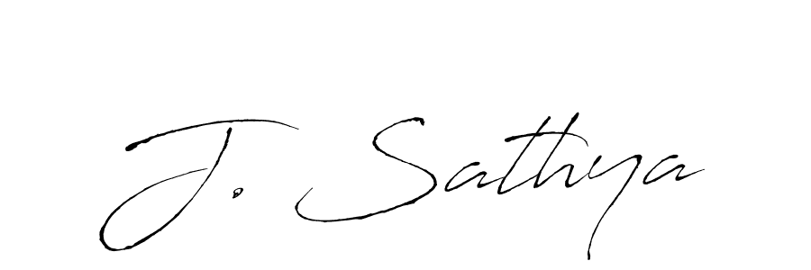 You should practise on your own different ways (Antro_Vectra) to write your name (J. Sathya) in signature. don't let someone else do it for you. J. Sathya signature style 6 images and pictures png