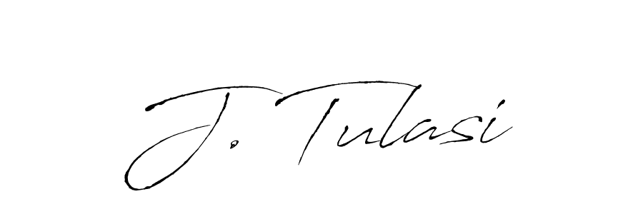 J. Tulasi stylish signature style. Best Handwritten Sign (Antro_Vectra) for my name. Handwritten Signature Collection Ideas for my name J. Tulasi. J. Tulasi signature style 6 images and pictures png