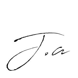 You should practise on your own different ways (Antro_Vectra) to write your name (J.a) in signature. don't let someone else do it for you. J.a signature style 6 images and pictures png