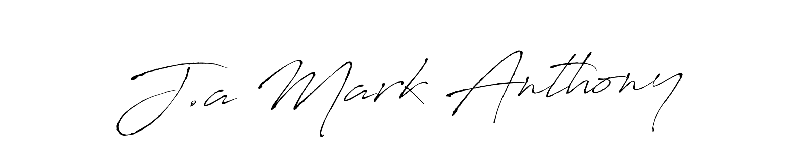 Make a beautiful signature design for name J.a Mark Anthony. With this signature (Antro_Vectra) style, you can create a handwritten signature for free. J.a Mark Anthony signature style 6 images and pictures png