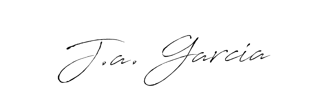 Create a beautiful signature design for name J.a. Garcia. With this signature (Antro_Vectra) fonts, you can make a handwritten signature for free. J.a. Garcia signature style 6 images and pictures png