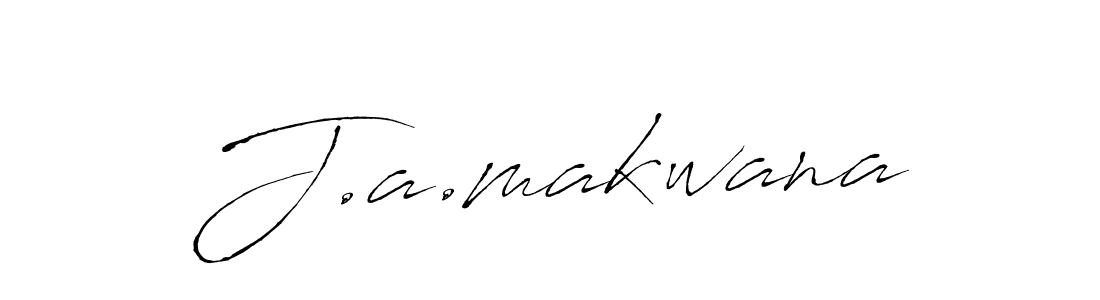 Use a signature maker to create a handwritten signature online. With this signature software, you can design (Antro_Vectra) your own signature for name J.a.makwana. J.a.makwana signature style 6 images and pictures png