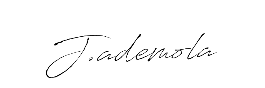 Make a beautiful signature design for name J.ademola. With this signature (Antro_Vectra) style, you can create a handwritten signature for free. J.ademola signature style 6 images and pictures png