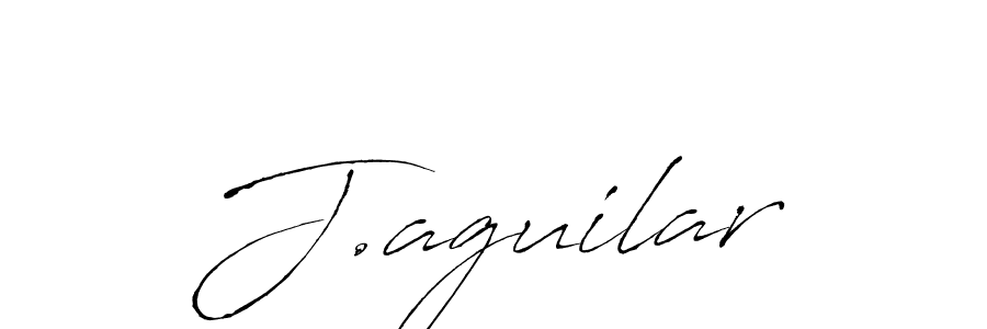 Design your own signature with our free online signature maker. With this signature software, you can create a handwritten (Antro_Vectra) signature for name J.aguilar. J.aguilar signature style 6 images and pictures png