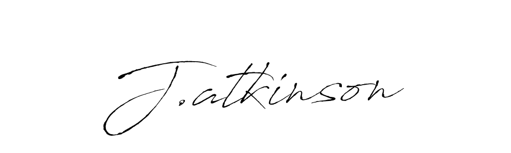 J.atkinson stylish signature style. Best Handwritten Sign (Antro_Vectra) for my name. Handwritten Signature Collection Ideas for my name J.atkinson. J.atkinson signature style 6 images and pictures png