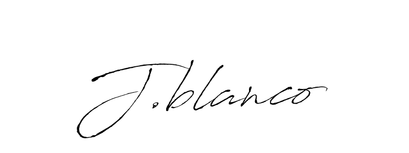 Create a beautiful signature design for name J.blanco. With this signature (Antro_Vectra) fonts, you can make a handwritten signature for free. J.blanco signature style 6 images and pictures png