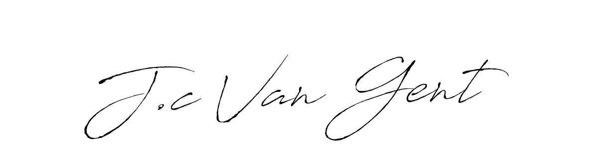 Design your own signature with our free online signature maker. With this signature software, you can create a handwritten (Antro_Vectra) signature for name J.c Van Gent. J.c Van Gent signature style 6 images and pictures png