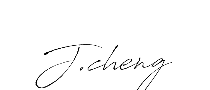 Design your own signature with our free online signature maker. With this signature software, you can create a handwritten (Antro_Vectra) signature for name J.cheng. J.cheng signature style 6 images and pictures png