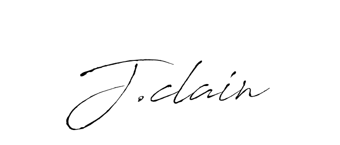 How to make J.clain signature? Antro_Vectra is a professional autograph style. Create handwritten signature for J.clain name. J.clain signature style 6 images and pictures png