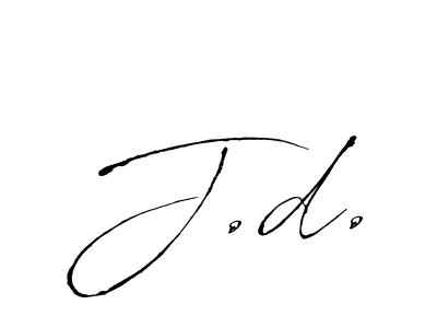 if you are searching for the best signature style for your name J.d.. so please give up your signature search. here we have designed multiple signature styles  using Antro_Vectra. J.d. signature style 6 images and pictures png