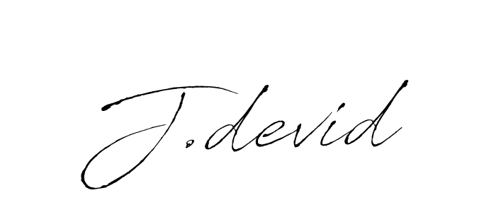 How to make J.devid signature? Antro_Vectra is a professional autograph style. Create handwritten signature for J.devid name. J.devid signature style 6 images and pictures png