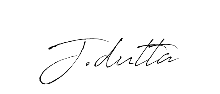 Design your own signature with our free online signature maker. With this signature software, you can create a handwritten (Antro_Vectra) signature for name J.dutta. J.dutta signature style 6 images and pictures png