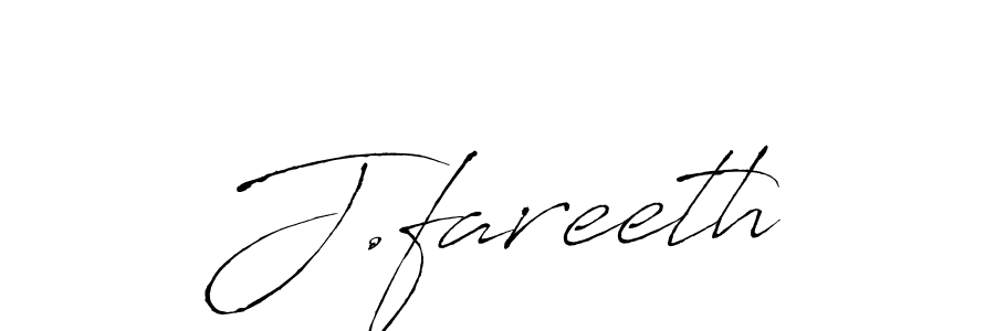 This is the best signature style for the J.fareeth name. Also you like these signature font (Antro_Vectra). Mix name signature. J.fareeth signature style 6 images and pictures png