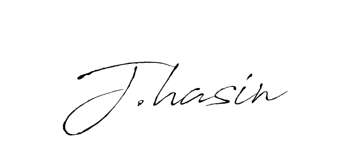 The best way (Antro_Vectra) to make a short signature is to pick only two or three words in your name. The name J.hasin include a total of six letters. For converting this name. J.hasin signature style 6 images and pictures png