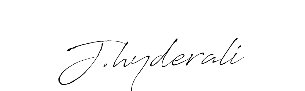 J.hyderali stylish signature style. Best Handwritten Sign (Antro_Vectra) for my name. Handwritten Signature Collection Ideas for my name J.hyderali. J.hyderali signature style 6 images and pictures png