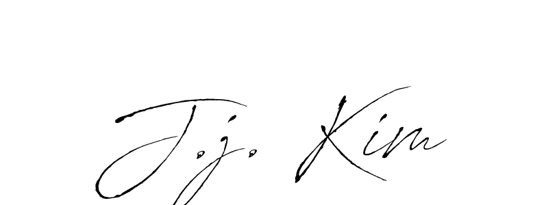 J.j. Kim stylish signature style. Best Handwritten Sign (Antro_Vectra) for my name. Handwritten Signature Collection Ideas for my name J.j. Kim. J.j. Kim signature style 6 images and pictures png