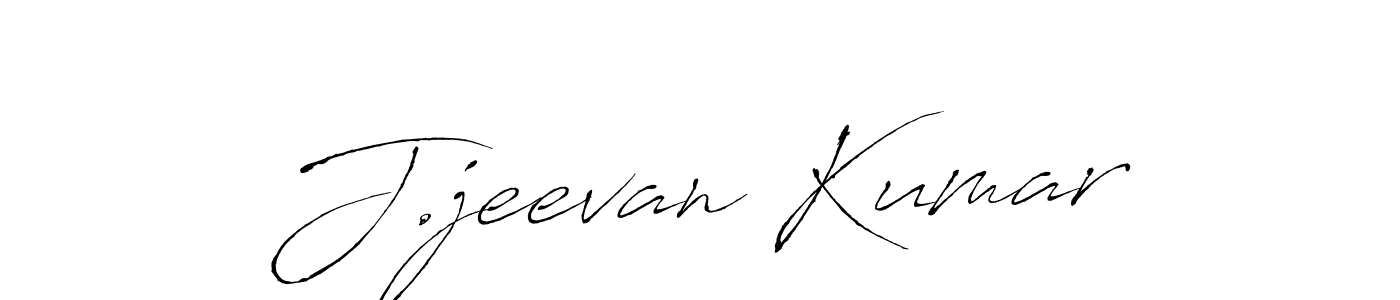 Create a beautiful signature design for name J.jeevan Kumar. With this signature (Antro_Vectra) fonts, you can make a handwritten signature for free. J.jeevan Kumar signature style 6 images and pictures png