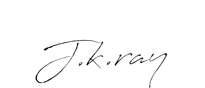 Design your own signature with our free online signature maker. With this signature software, you can create a handwritten (Antro_Vectra) signature for name J.k.ray. J.k.ray signature style 6 images and pictures png