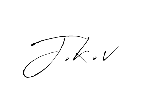 if you are searching for the best signature style for your name J.k.v. so please give up your signature search. here we have designed multiple signature styles  using Antro_Vectra. J.k.v signature style 6 images and pictures png