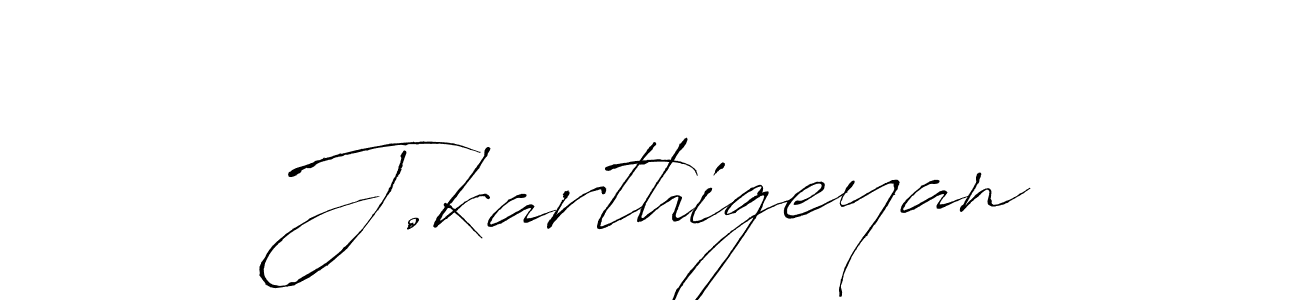How to make J.karthigeyan signature? Antro_Vectra is a professional autograph style. Create handwritten signature for J.karthigeyan name. J.karthigeyan signature style 6 images and pictures png