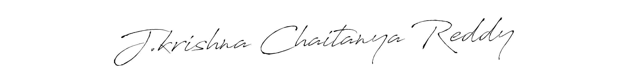 Design your own signature with our free online signature maker. With this signature software, you can create a handwritten (Antro_Vectra) signature for name J.krishna Chaitanya Reddy. J.krishna Chaitanya Reddy signature style 6 images and pictures png