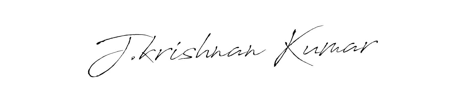 How to make J.krishnan Kumar signature? Antro_Vectra is a professional autograph style. Create handwritten signature for J.krishnan Kumar name. J.krishnan Kumar signature style 6 images and pictures png